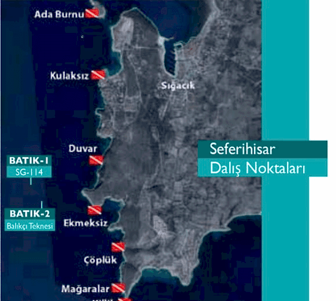 Seferihisar Dalış Noktaları